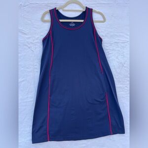 J. Jill Red Trim on Navy Blue Fit Tennis Dress Women size small